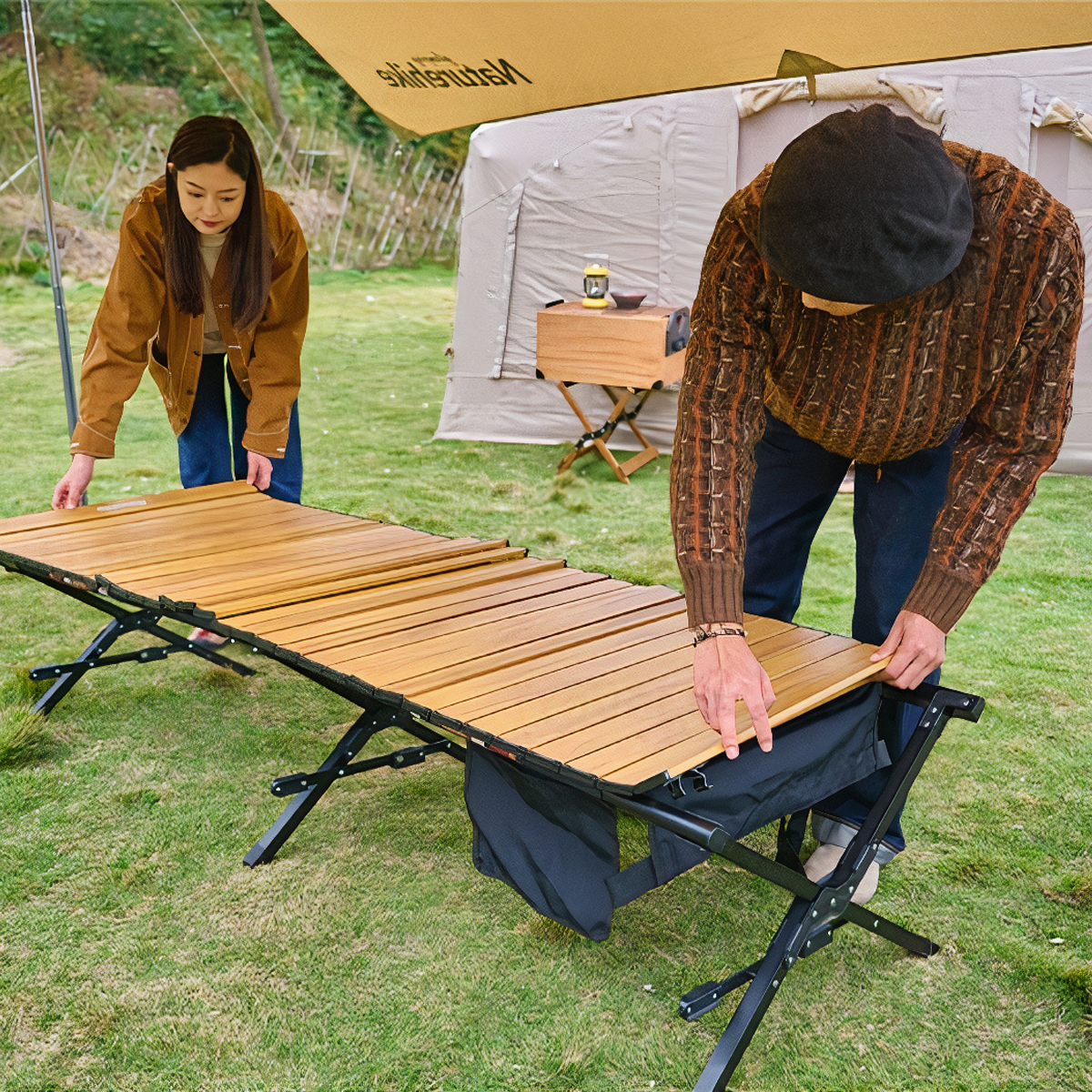 NatureHike CNH22JU036 Mặt bàn nhôm cho giường gấp dã ngoại XJC03