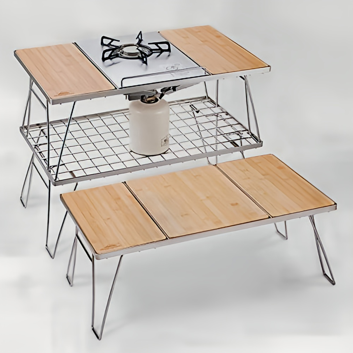 Campingmoon Mặt Gỗ Tre Cắm Trại Campingmoon Ck-P25 Dành Cho Kệ Ck-1