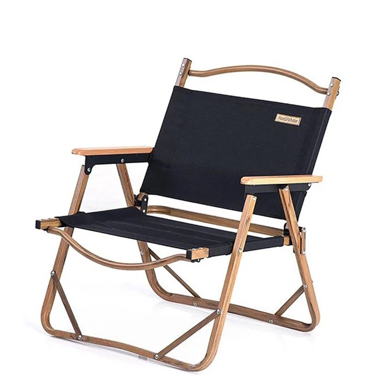 Naturehike NH19Y002-D Ghế Xếp Cắm Trại Tựa Lưng Khung Vân Gỗ Portable Outdoor