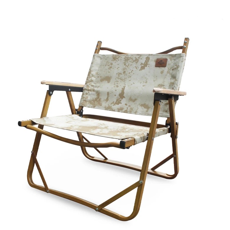 Naturehike NH19Y002-D Ghế Xếp Cắm Trại Tựa Lưng Khung Vân Gỗ Portable Outdoor