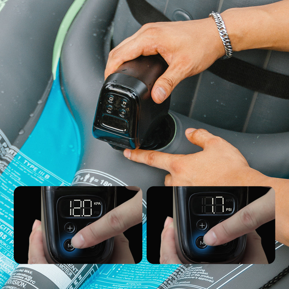 Flextail MAX BOAT PUMP-12kPa Máy Bơm Cho Thuyền Bơm Hơi & Thuyền Kayak & Gói Hàng - Cordless Air Pump for Inflatable Boat & Kayak & Packraft