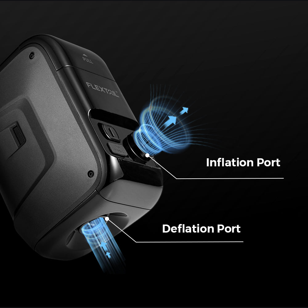 Flextail MAX BOAT PUMP-12kPa Máy Bơm Cho Thuyền Bơm Hơi & Thuyền Kayak & Gói Hàng - Cordless Air Pump for Inflatable Boat & Kayak & Packraft