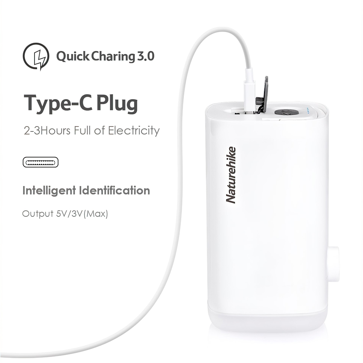 Naturehike Máy Bơm Hơi Đa Năng Mini Cầm Tay Tiện Lợi