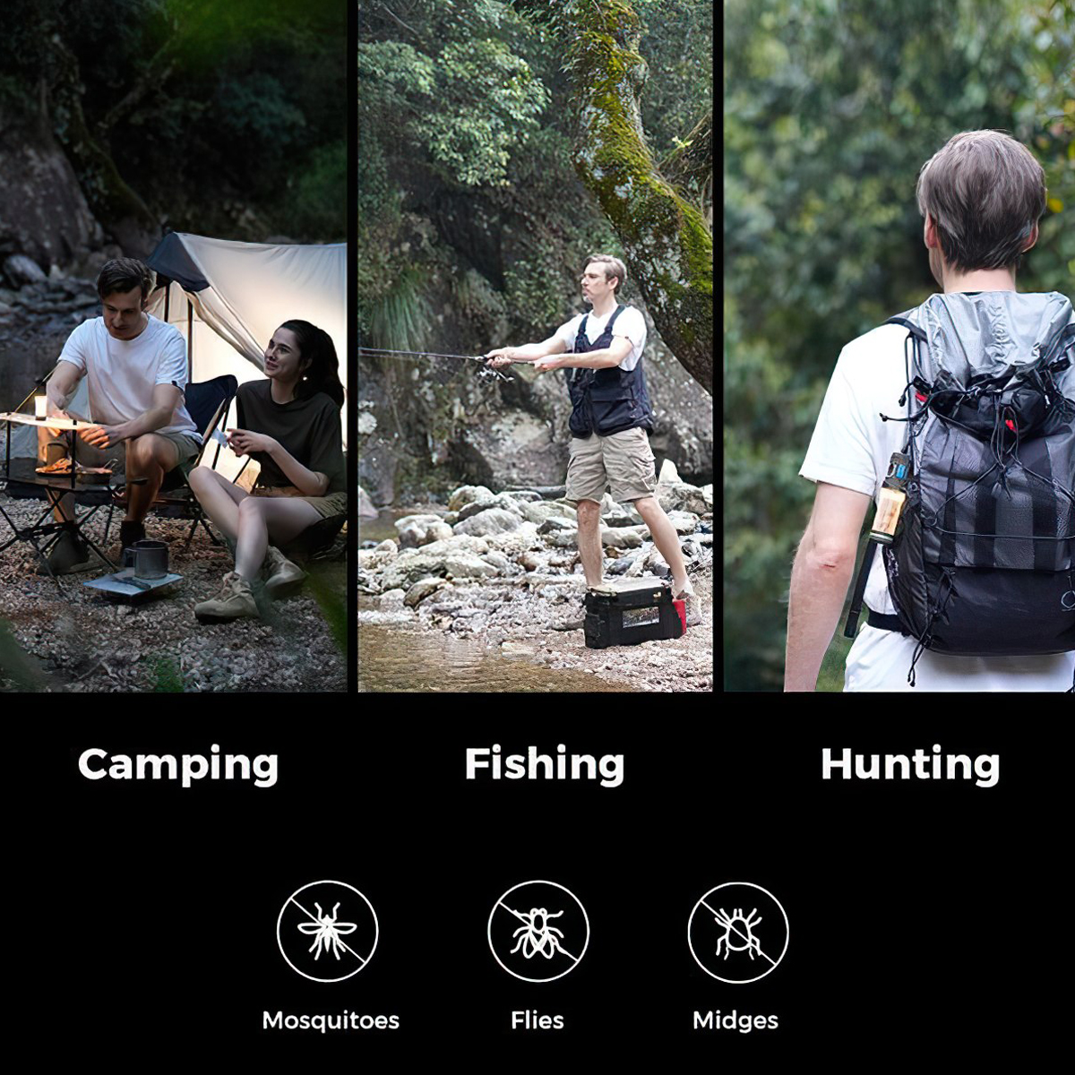 Flextail TINY REPEL S - 2 IN 1 Máy Đuổi Muỗi Kiêm Đèn Dã Ngoại - Mosquito Repellent with Camping Lantern