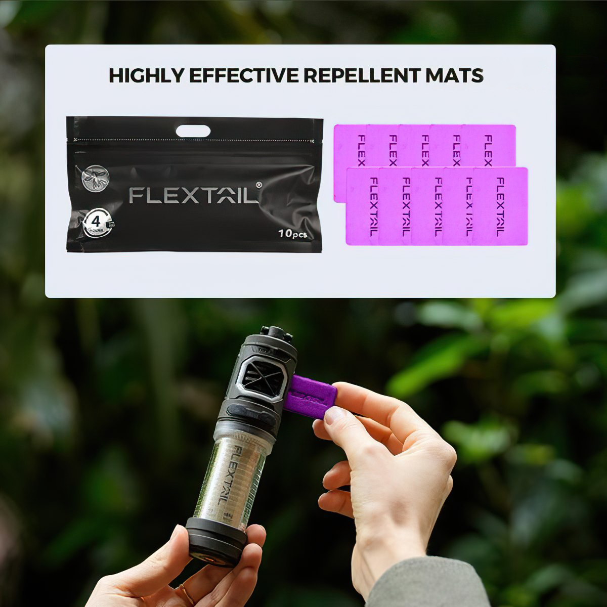 Flextail TINY REPEL S - 2 IN 1 Máy Đuổi Muỗi Kiêm Đèn Dã Ngoại - Mosquito Repellent with Camping Lantern