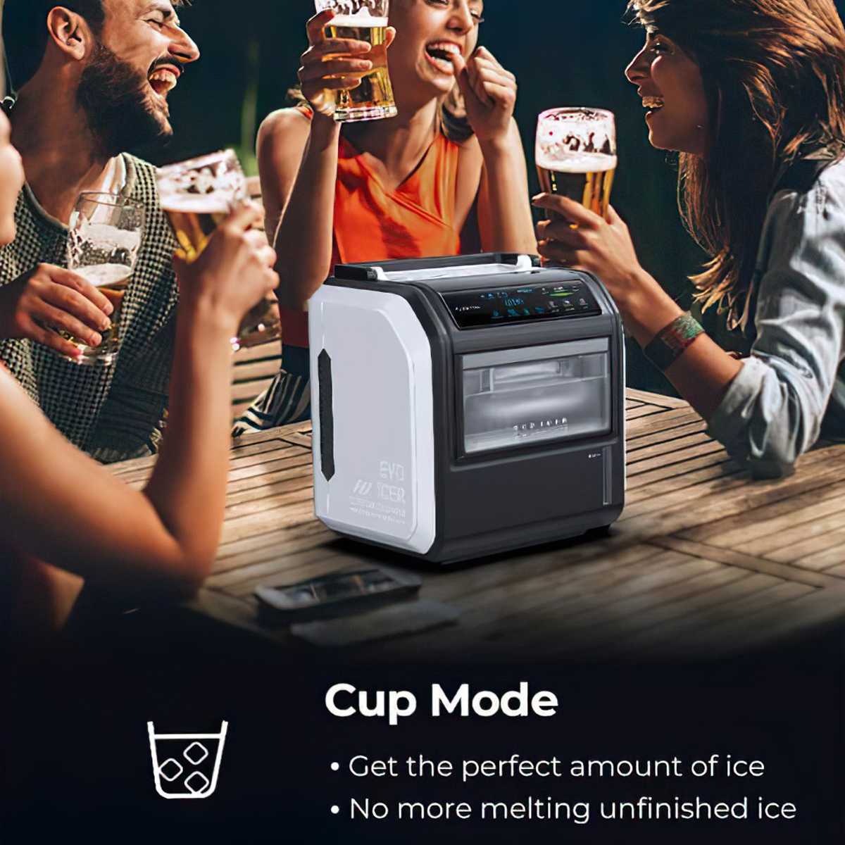 Flextail EVO ICERMáy làm đá chạy bằng pin dã ngoại cắm trại