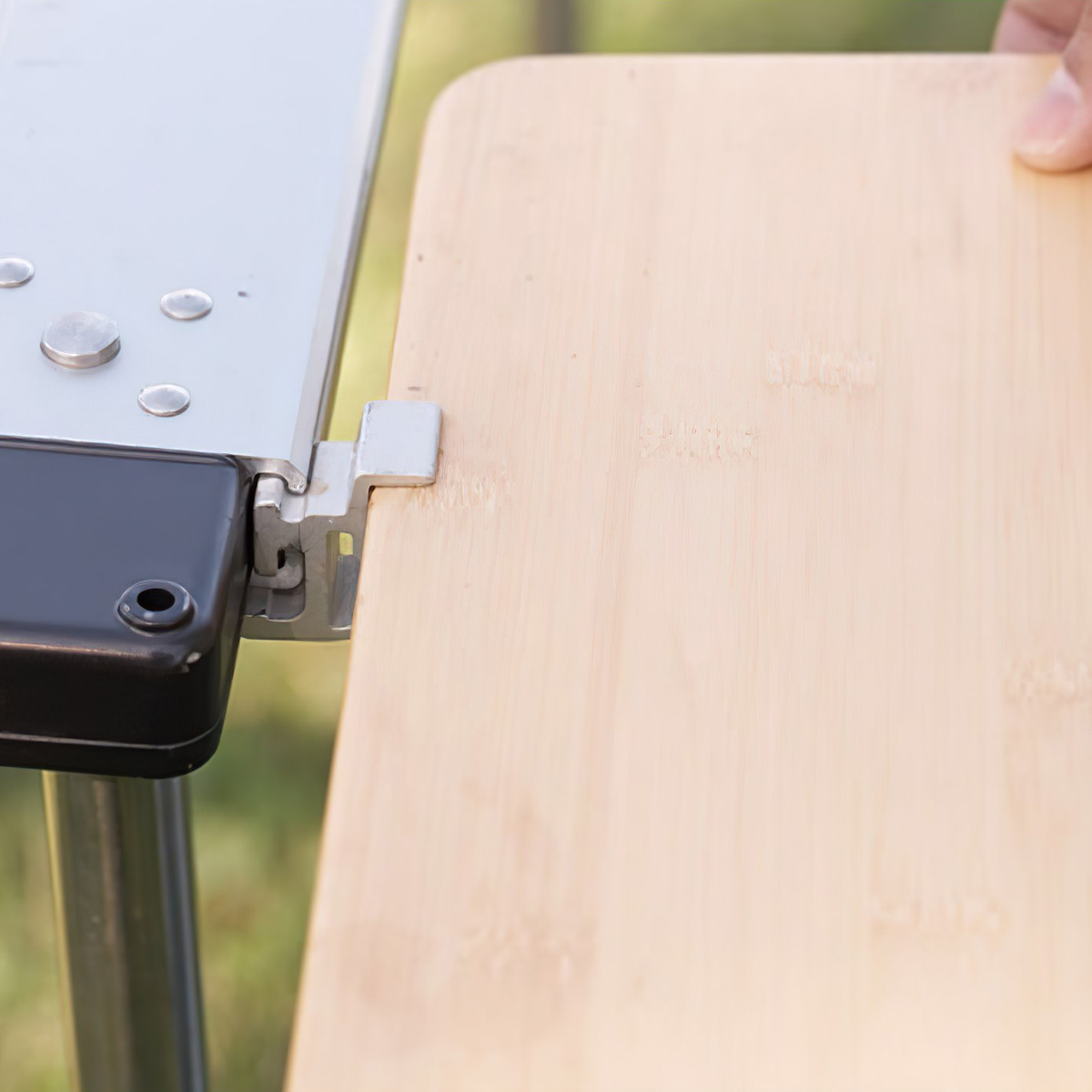 Snowpeak Igt Slide Top Long Half Bamboo Miếng Gỗ Bàn Cắm Trại Gắn Thêm Cho Bàn