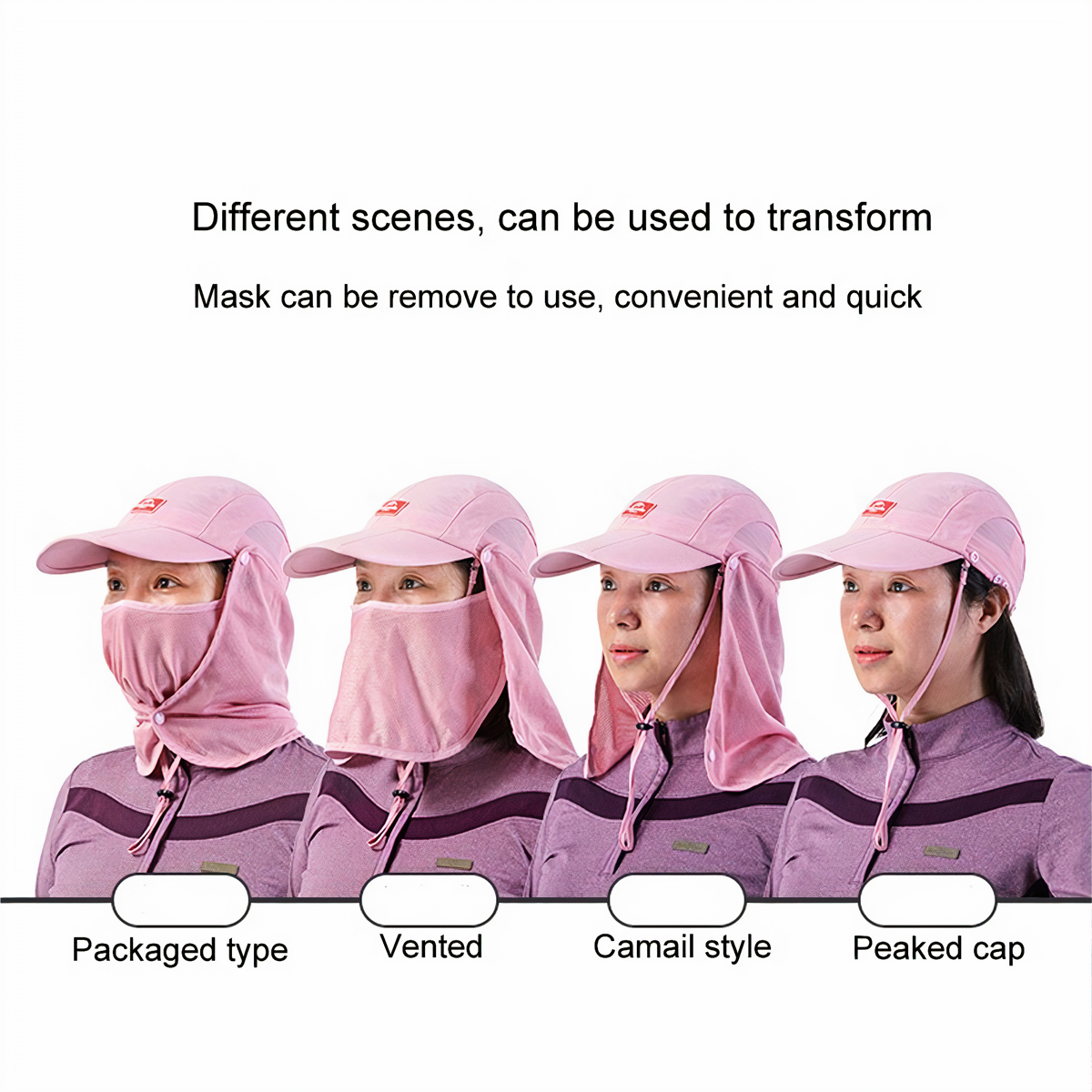 NatureHike Mũ Chống Nắng Cắm Trại Kèm Khẩu Trang