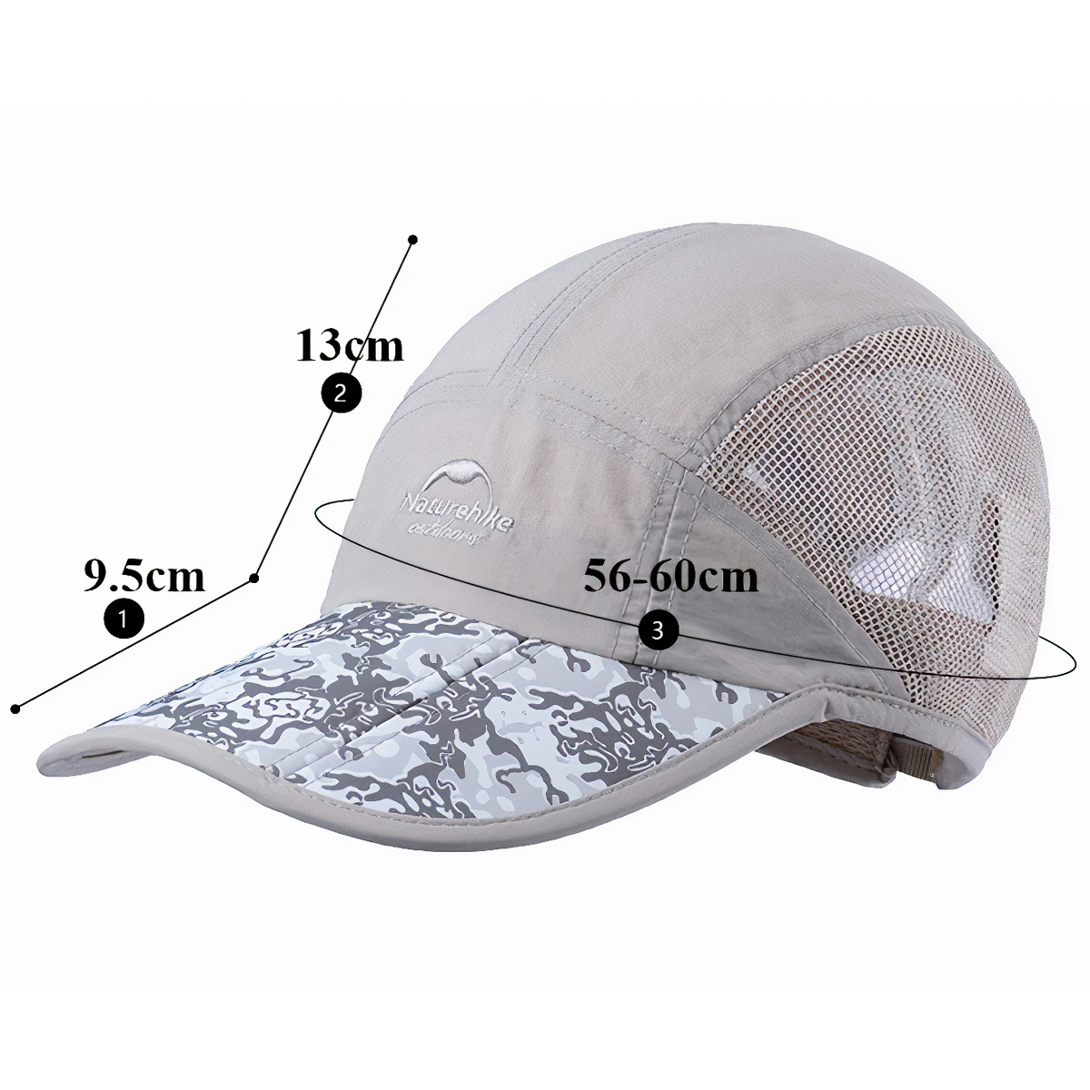 NatureHike Mũ Lưỡi Trai Cắm Trại – Du Lịch Chống Nắng Đa Năng, Thoáng Mát, Gấp Gọn