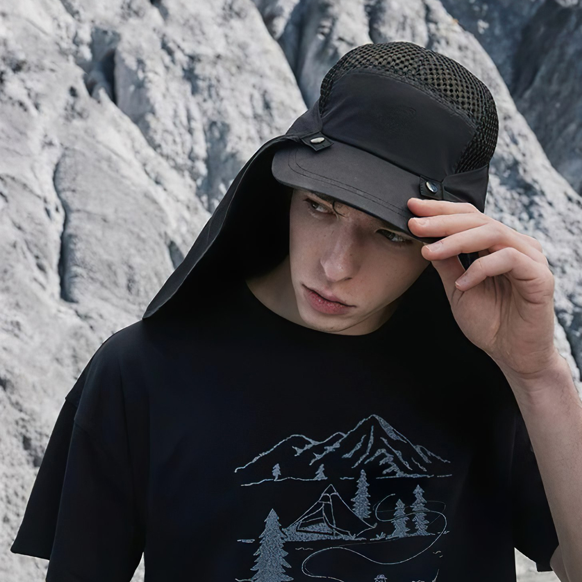 Mũ Lưỡi Trai Kèm Lớp Phủ Gáy Cắm Trại Naturehike