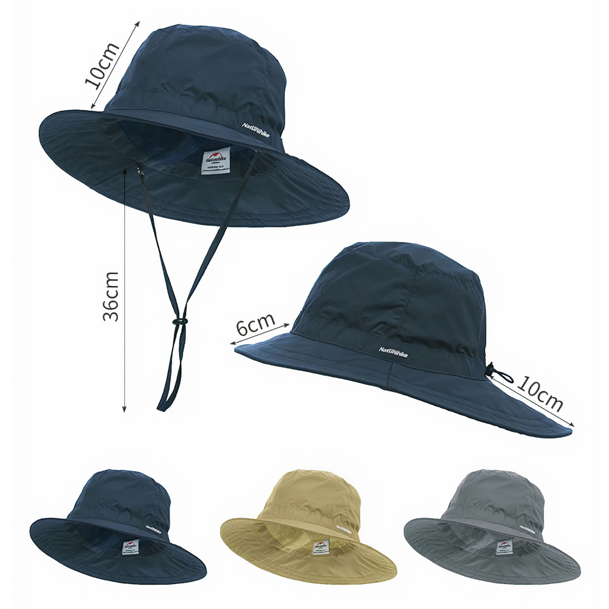 NatureHike Mũ Rộng Vành Đi biển, Cắm Trại Gấp Gọn