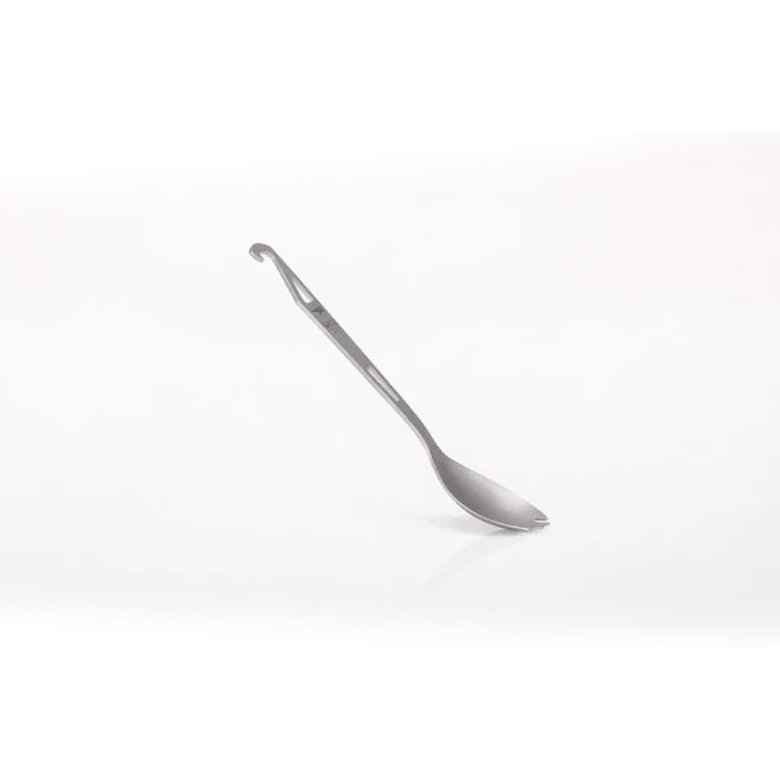Muỗng Cắm Trại Keith Titanium Spork with Bottle Opener chụp nghiêng toàn thân muỗng nĩa