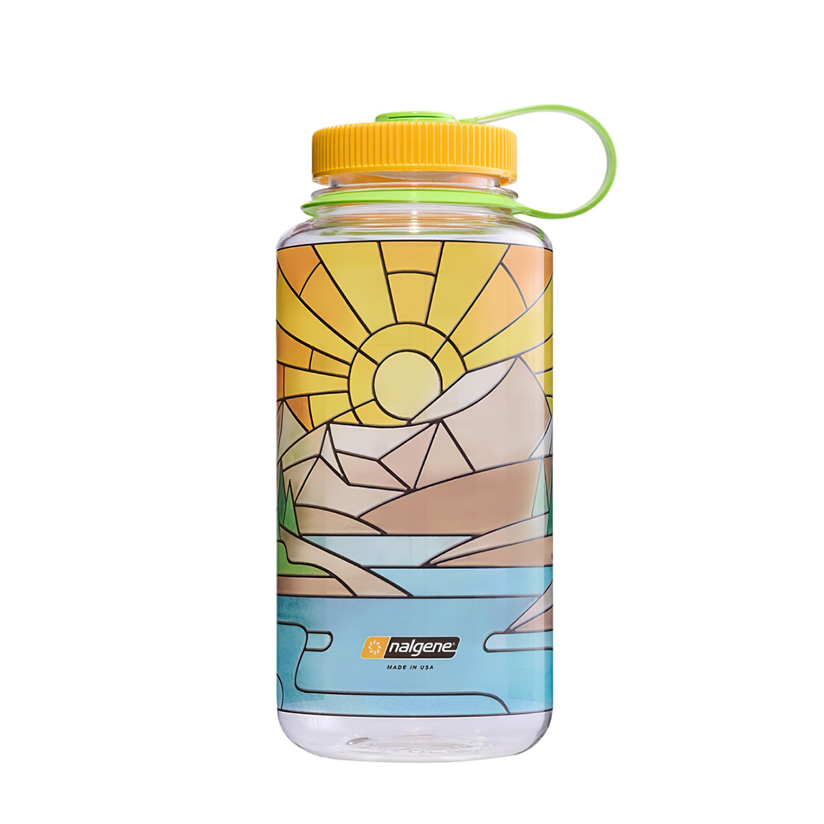 Nalgene Clear Stained Glass Wmb 1L Bình Nước Cắm Trại
