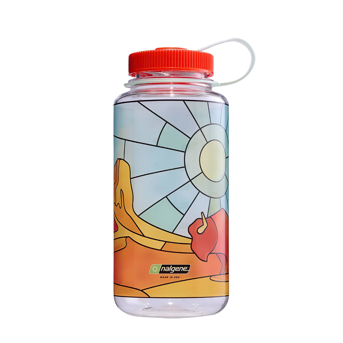 Nalgene Clear Stained Glass Wmb 1L Bình Nước Cắm Trại