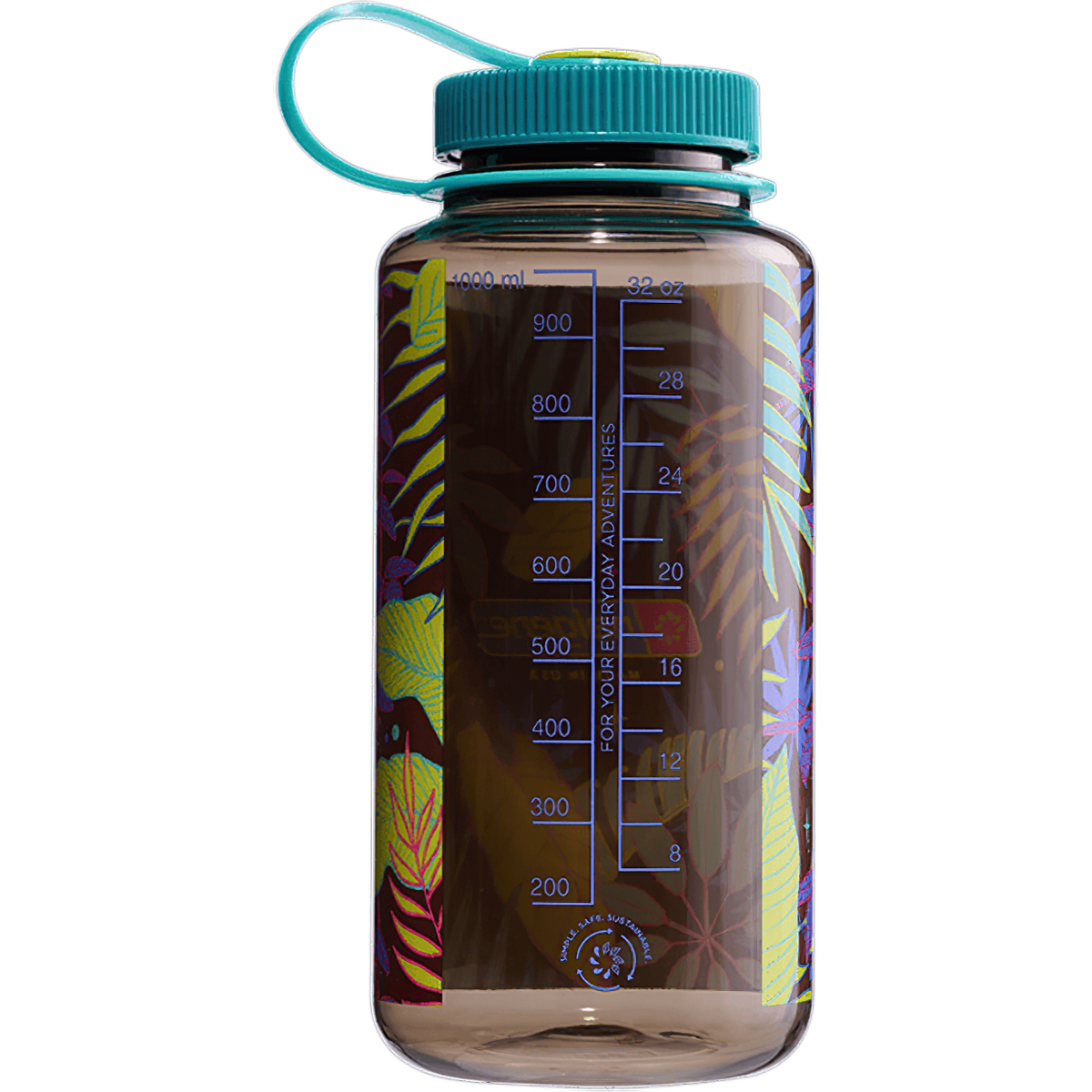 Nalgene Psychedelic Botanical Print Wmb 1L Bình Nước Cắm Trại