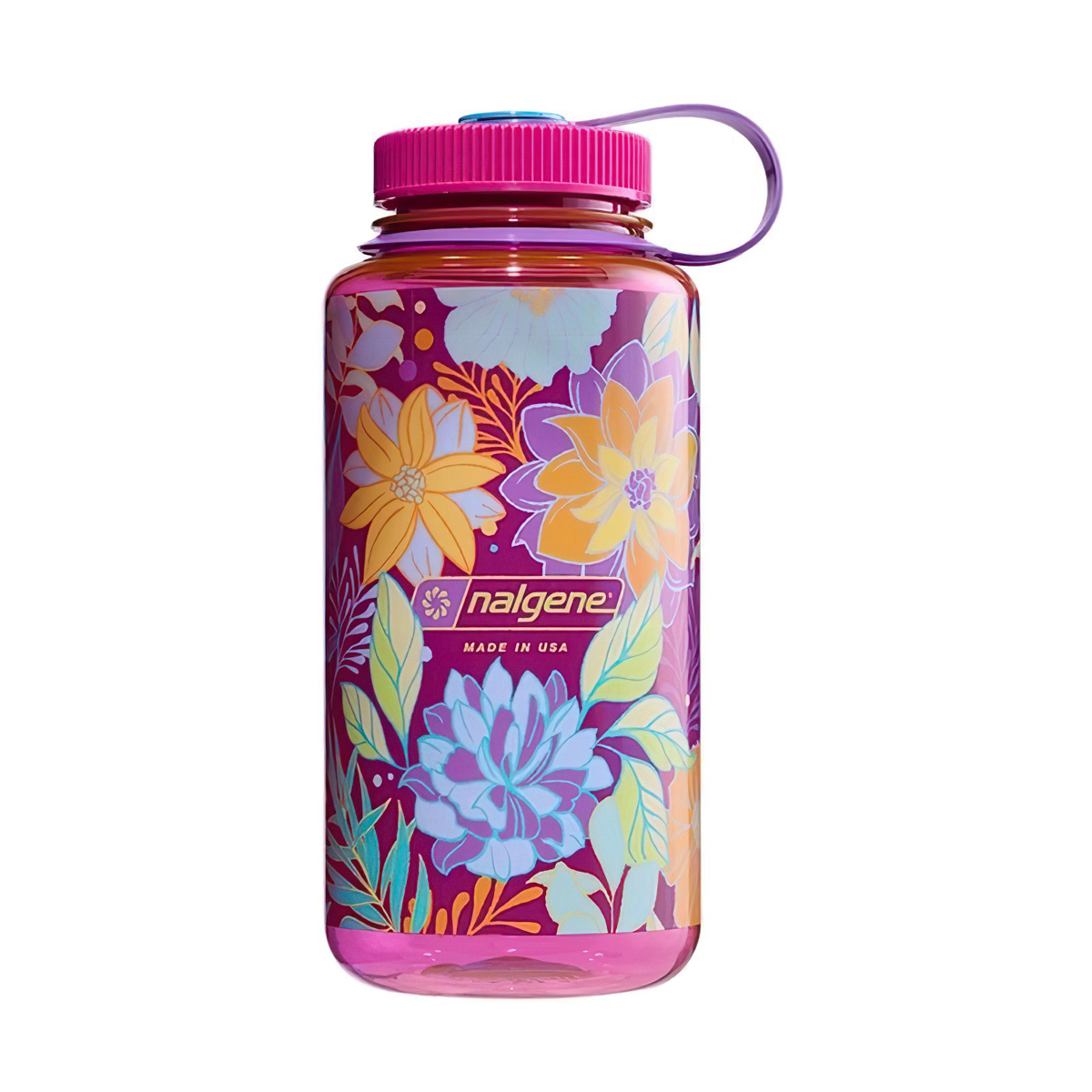 Nalgene Psychedelic Botanical Print Wmb 1L Bình Nước Cắm Trại