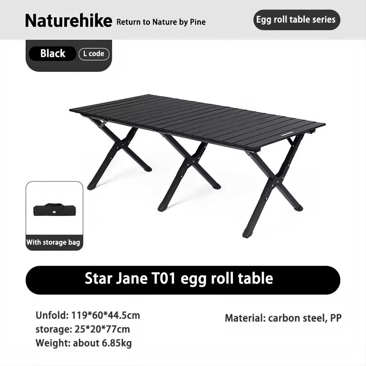 Naturehike Bàn Xếp Siêu Gọn Cắm Trại T01 - CNK2550JJ018