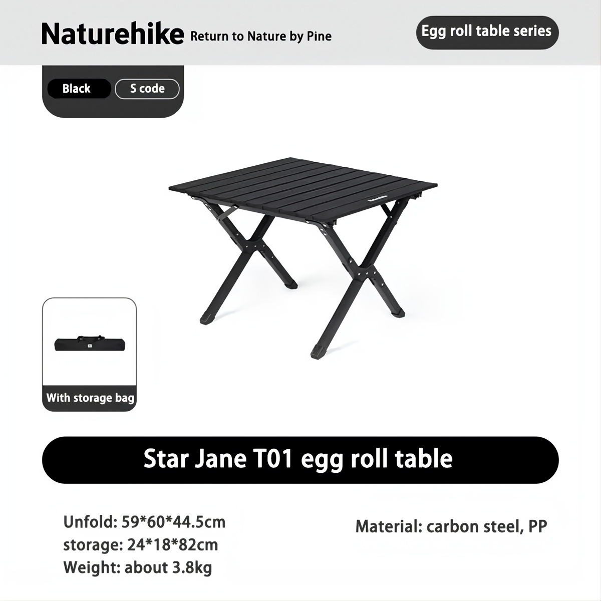 Naturehike Bàn Xếp Siêu Gọn Cắm Trại T01 - CNK2550JJ018