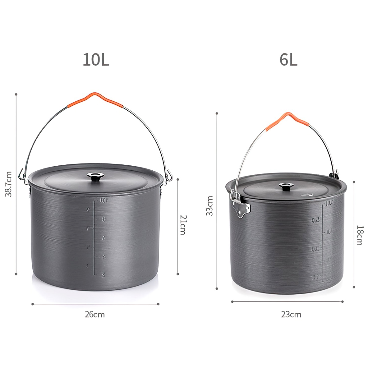 Naturehike Bộ Nồi Treo Cắm Trại NH19CJ003 Hai Mẫu 6 Và 10 Lít