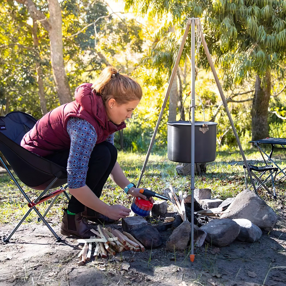 Naturehike Bộ Nồi Treo Cắm Trại NH19CJ003 Hai Mẫu 6 Và 10 Lít