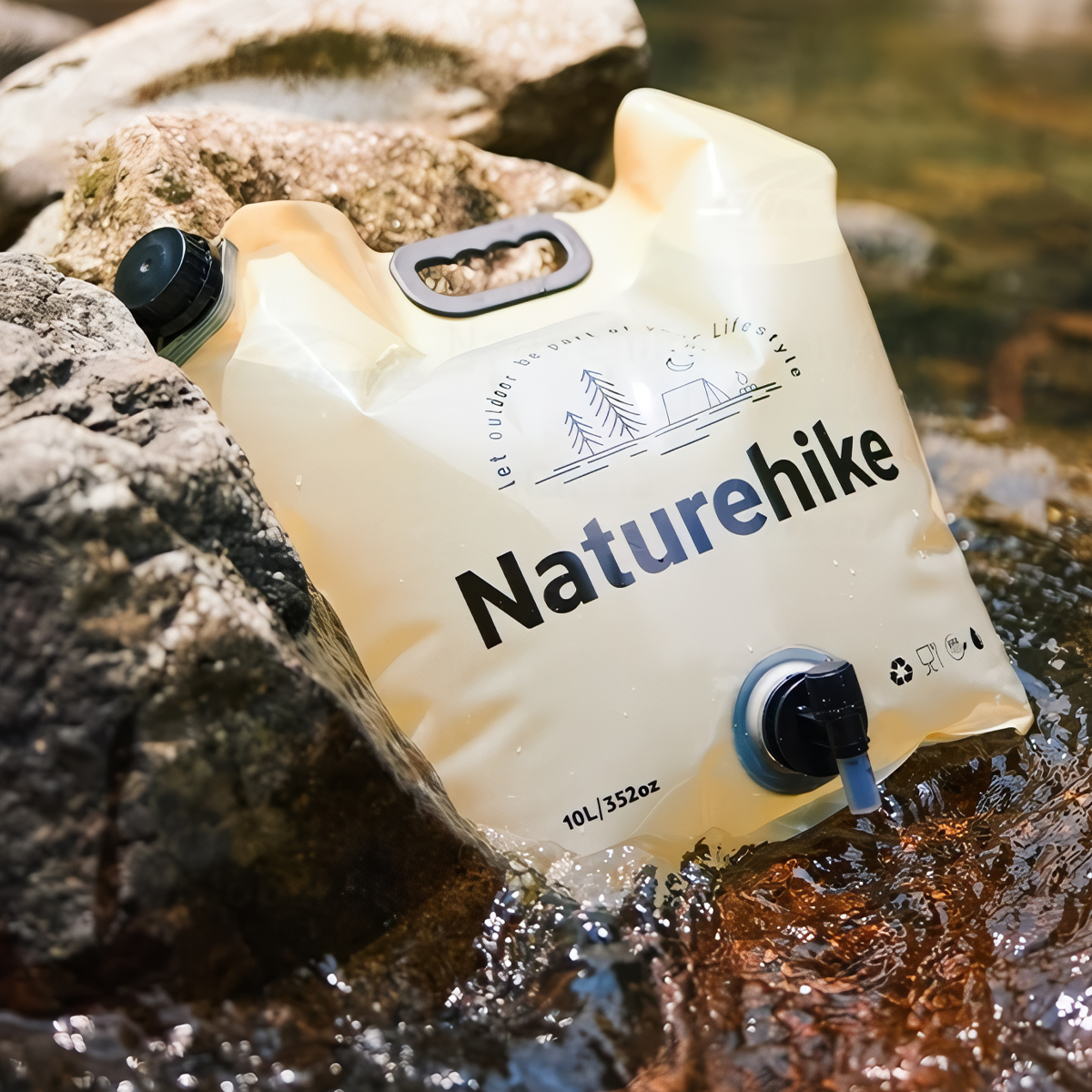 Naturehike Can Đựng Nước Mềm 10L Cắm Trại Dã Ngoại CNK2450CF027