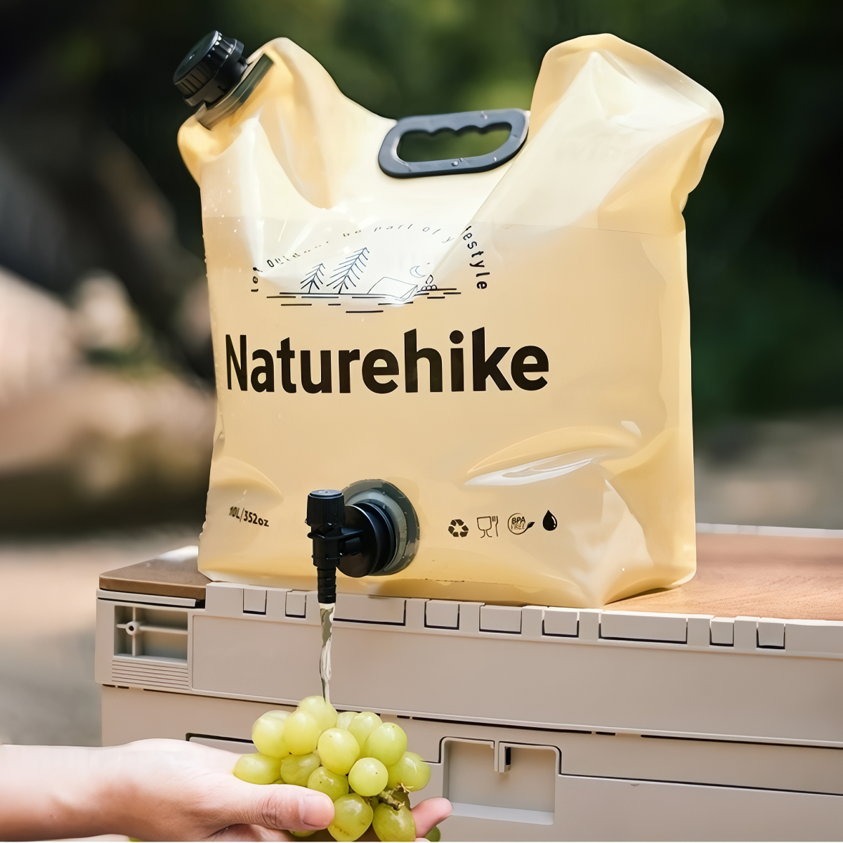 Naturehike Can Đựng Nước Mềm 10L Cắm Trại Dã Ngoại CNK2450CF027