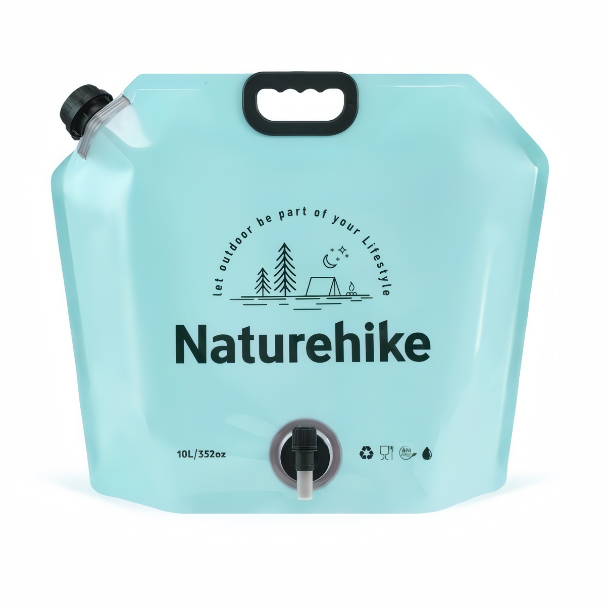 Naturehike Can Đựng Nước Mềm 10L Cắm Trại Dã Ngoại CNK2450CF027