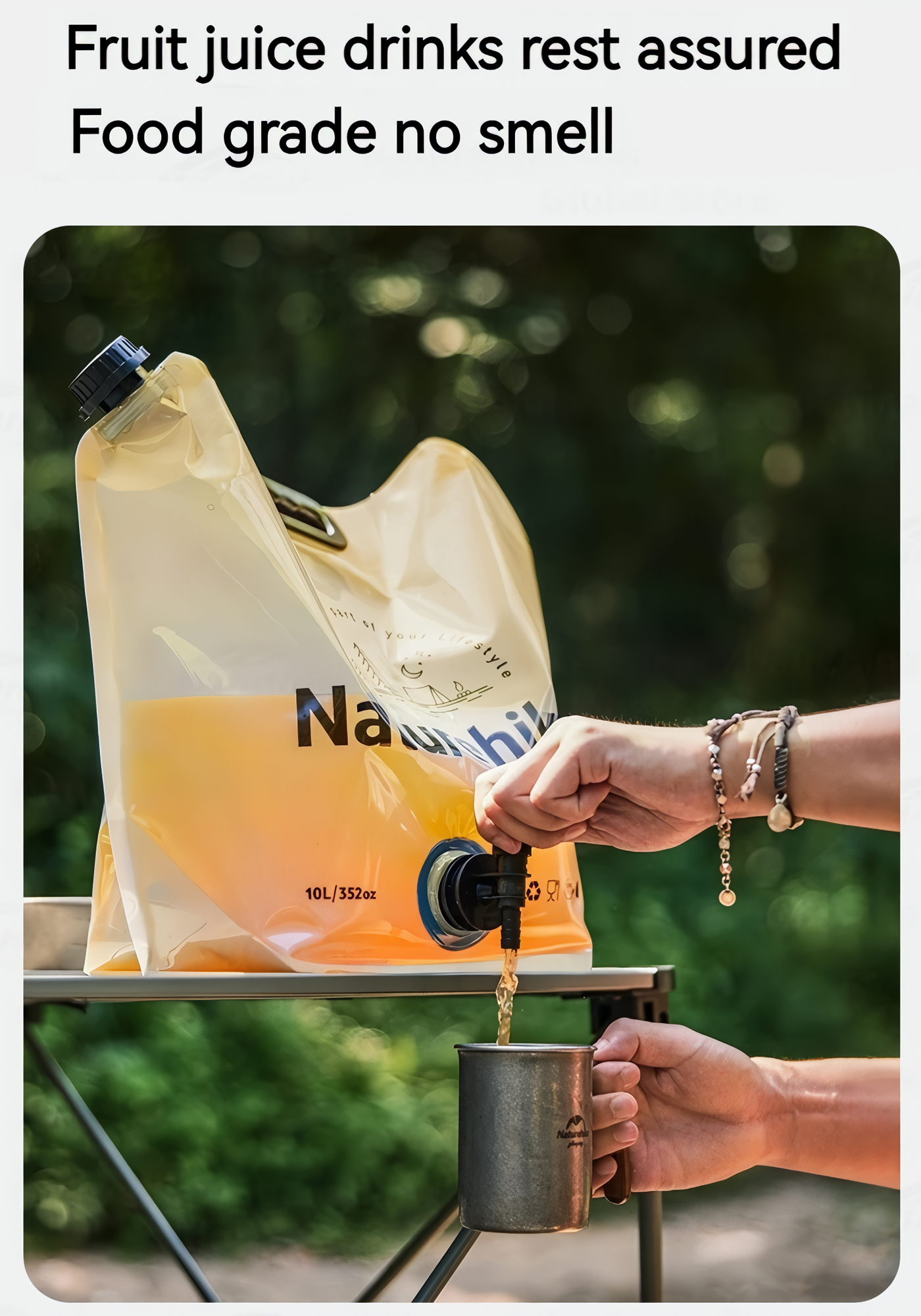 Naturehike Can Đựng Nước Mềm 10L Cắm Trại Dã Ngoại CNK2450CF027