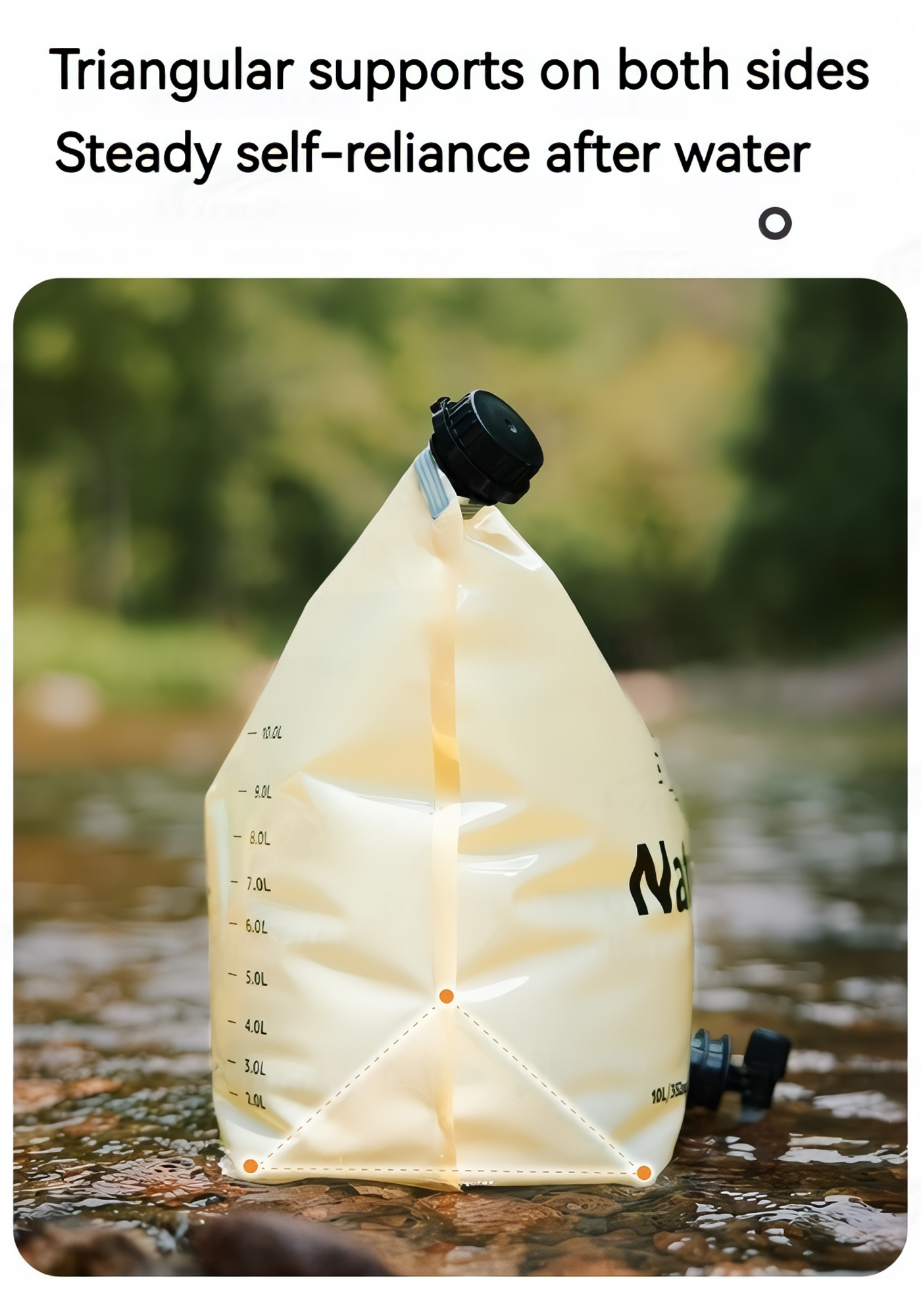 Naturehike Can Đựng Nước Mềm 10L Cắm Trại Dã Ngoại CNK2450CF027