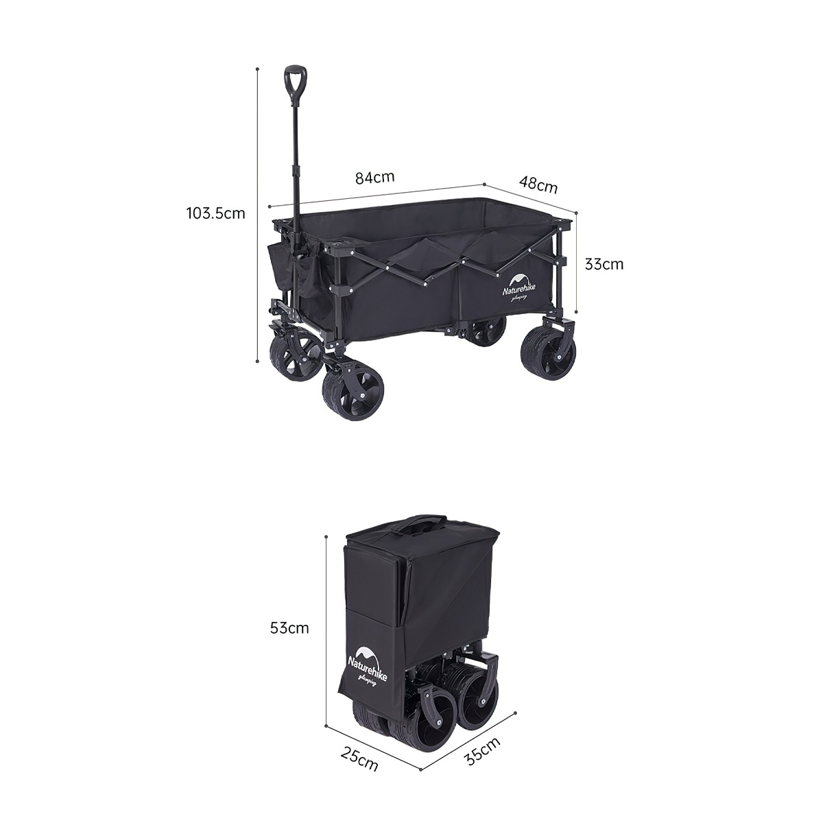 Naturehike - TC145 Xe Đẩy Dã Ngoại CNH22JU11001
