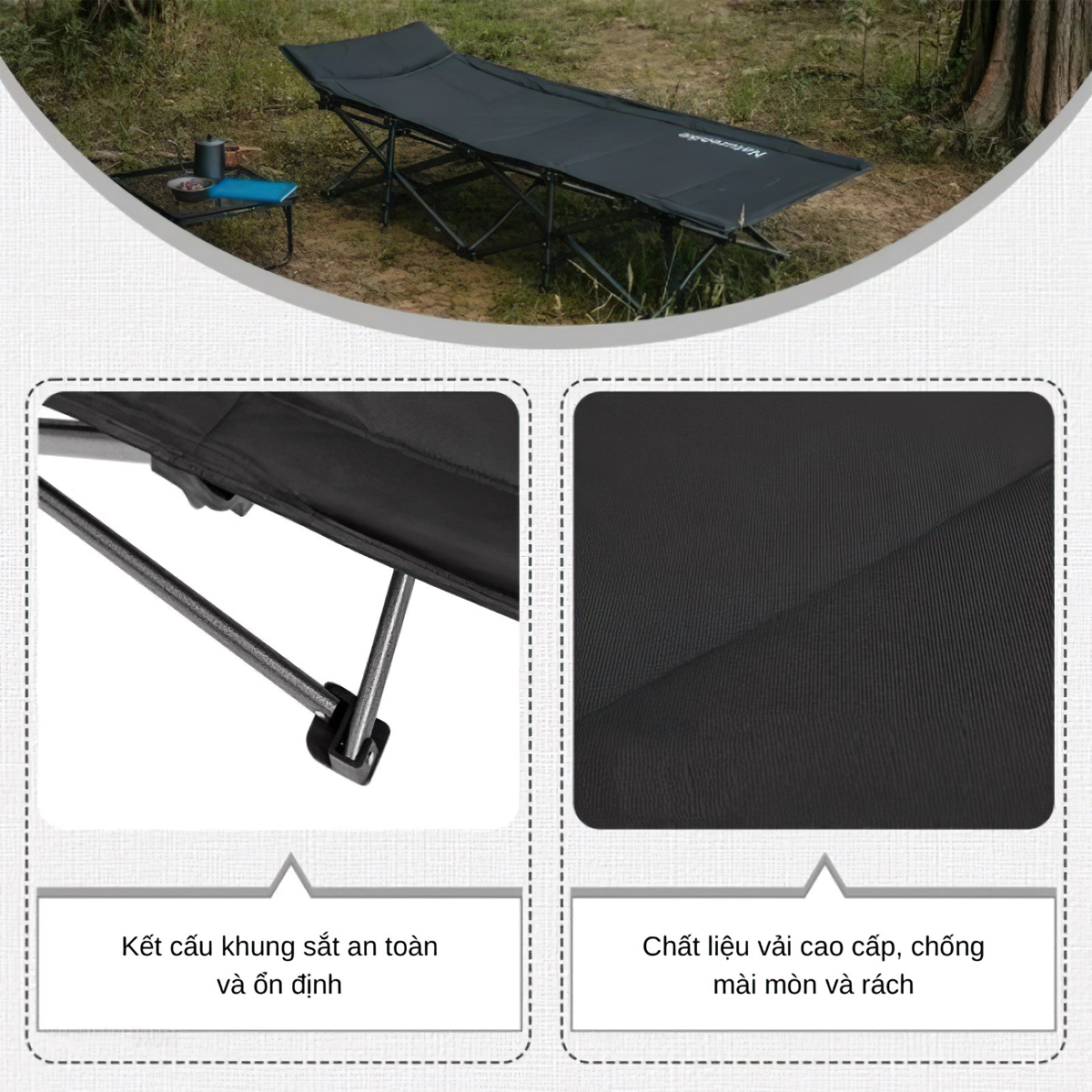 Naturehike CNK2300WS010 Giường Xếp Gấp Gọn Thông Minh
