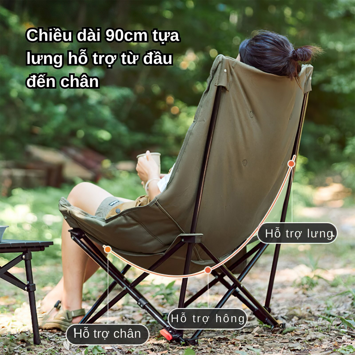 Naturehike Ghế Xếp Cắm Trại Du Lịch Ngả Lưng CNK2450JJ020