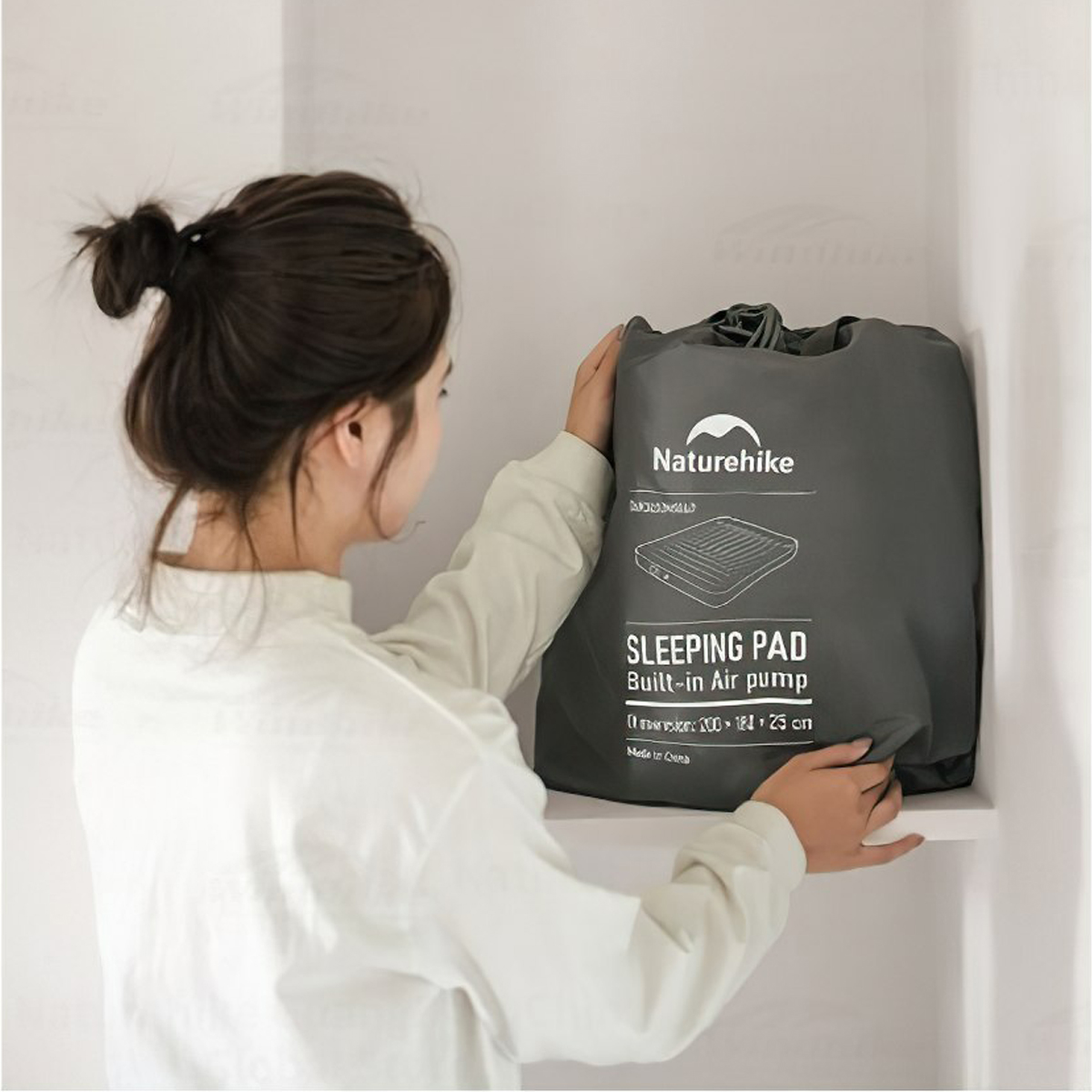 Naturehike Đệm Hơi Cắm Trại Kèm Bơm Tích Điện CNK2450WS040