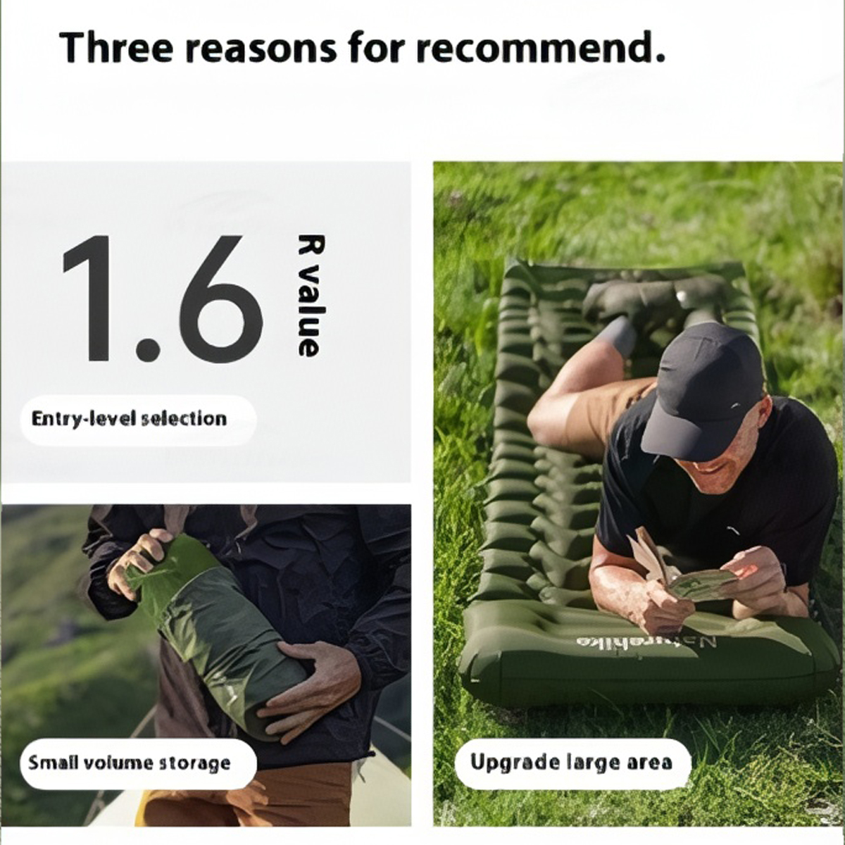 Naturehike Đệm Hơi Cắm Trại CNK2550WS019 FC01( kèm túi bơm )