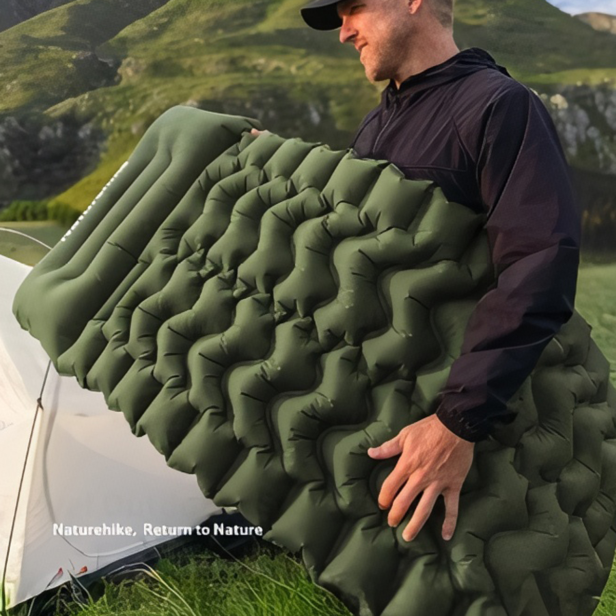Naturehike Đệm Hơi Cắm Trại CNK2550WS019 FC01( kèm túi bơm )