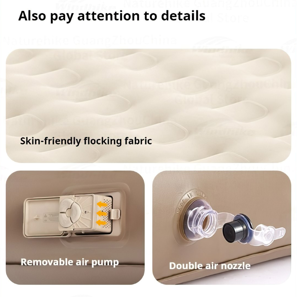 Naturehike Đệm Hơi Cắm Trại Du Lịch Glamping CNK2550WS013 ( NEW 2025 )