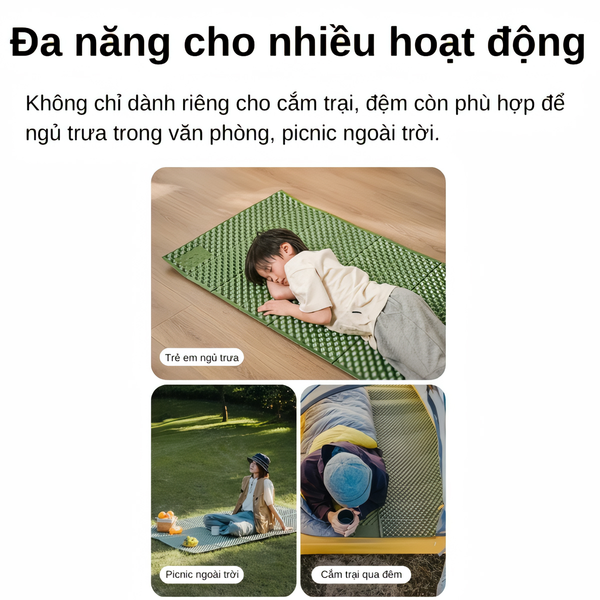Naturehike Đệm Xốp Cách Nhiệt Đơn - Đôi Cắm Trại CNK2450WS044