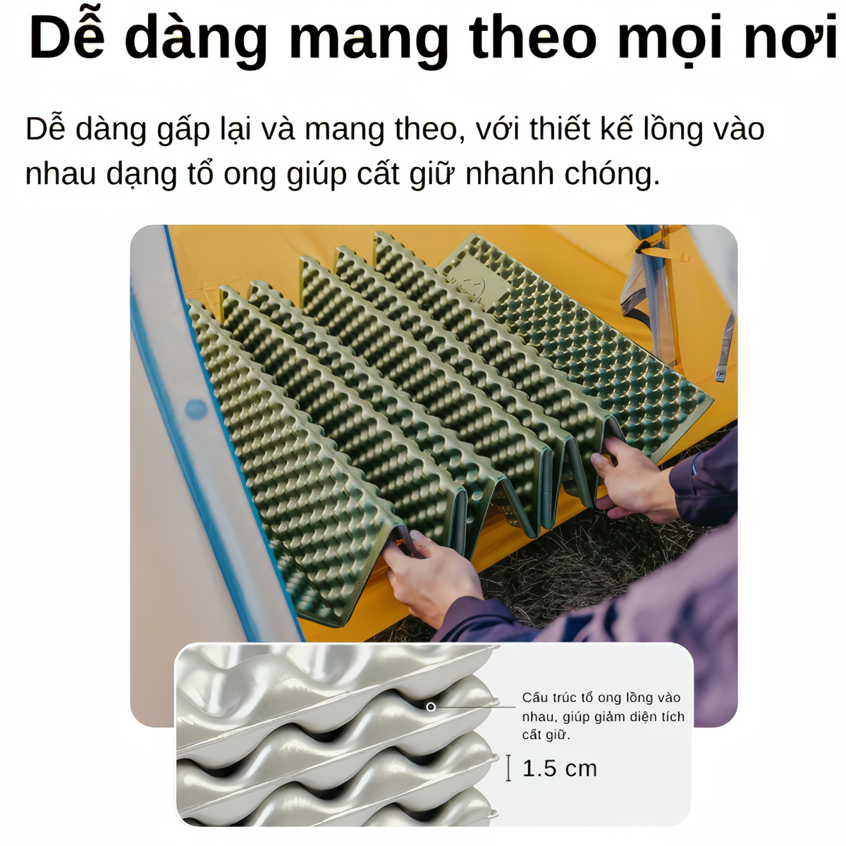 Naturehike Đệm Xốp Cách Nhiệt Đơn - Đôi Cắm Trại CNK2450WS044