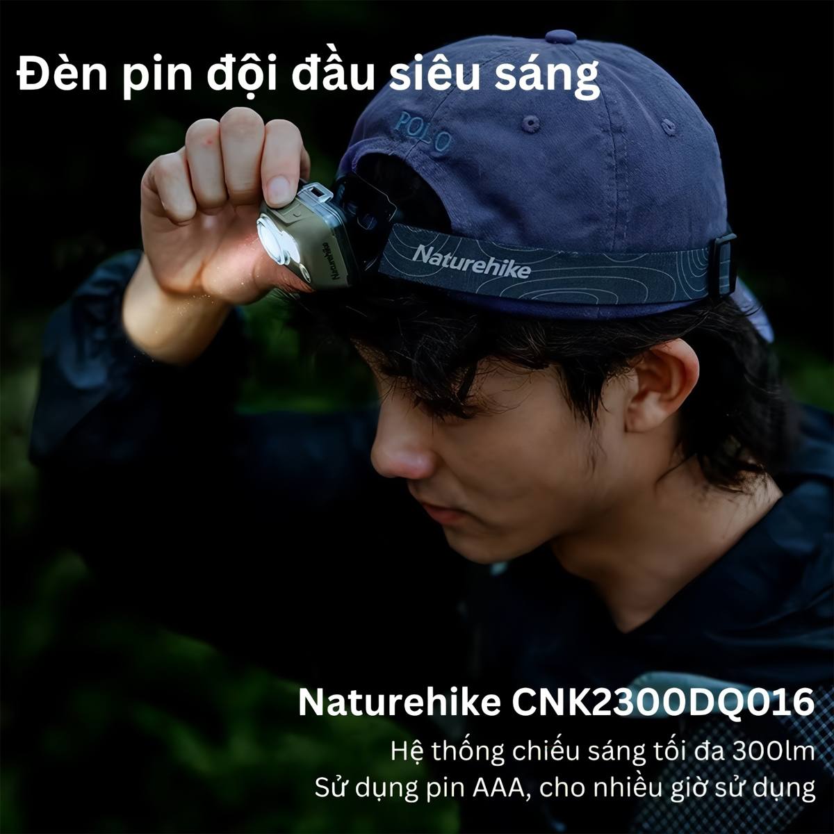 Naturehike Đèn pin Cắm Trại Đội Đầu pin AAA CNK2300DQ016