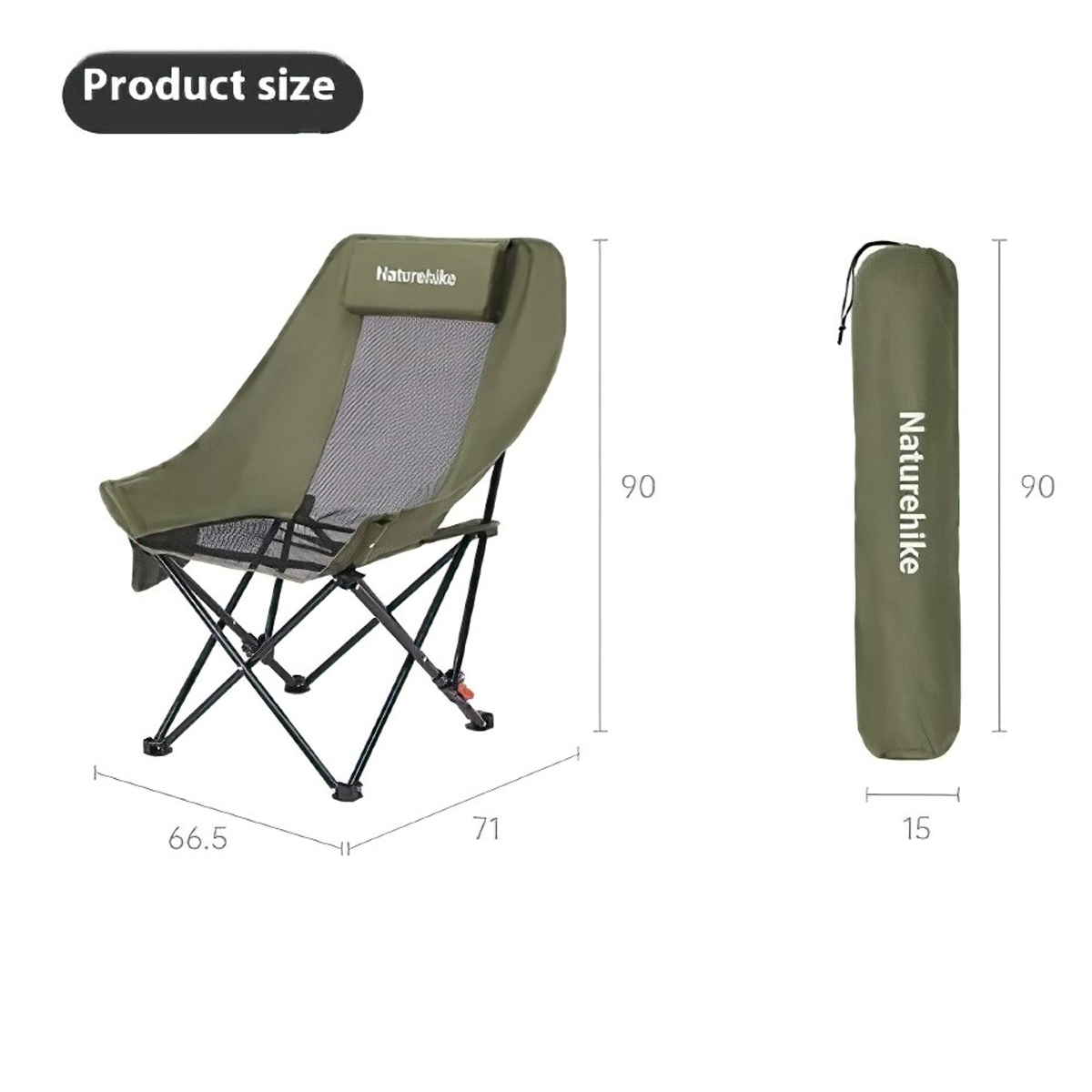 Naturehike Ghế Xếp Cắm Trại Du Lịch Ngả Lưng CNK2550JJ019