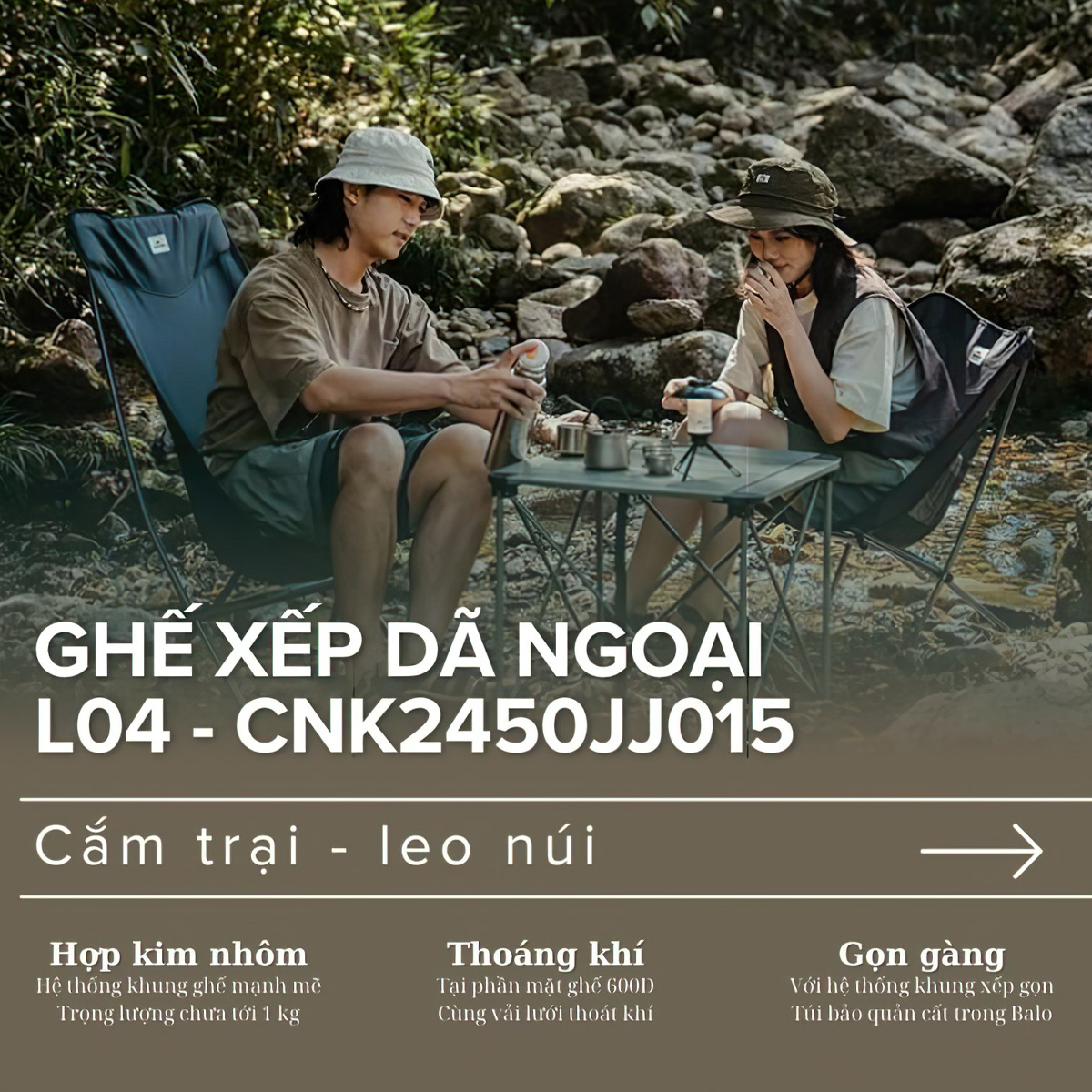 Naturehike Ghế xếp mini gọn nhẹ CNK2450JJ015 – L04