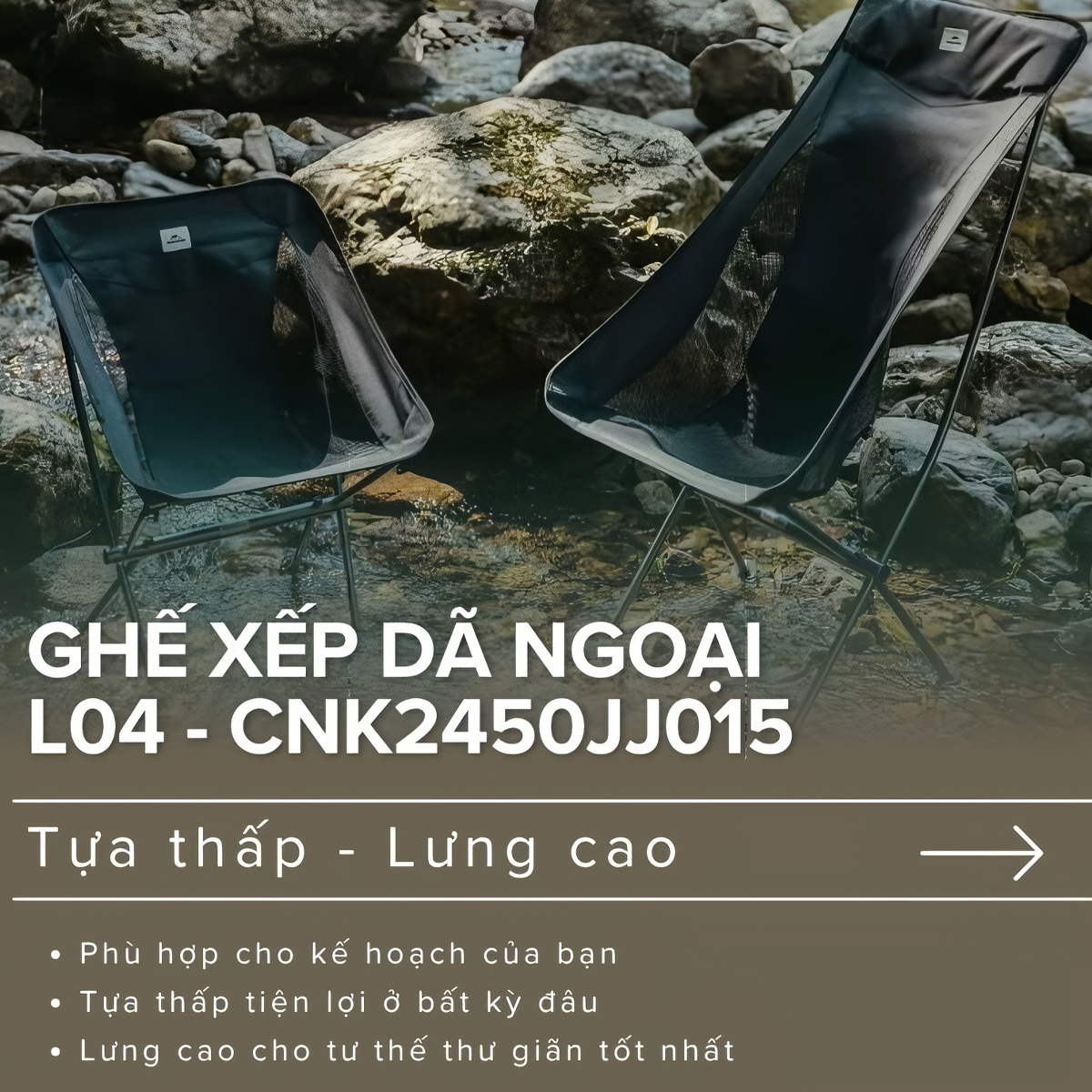 Naturehike Ghế xếp mini gọn nhẹ CNK2450JJ015 – L04