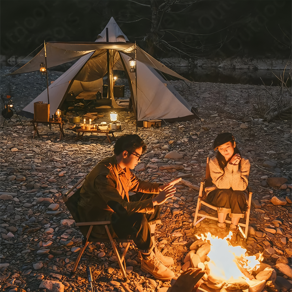 Naturehike Lều Cắm Trại Mông Cổ 5-8 người Octagonal Pyramid Tent NH20ZP014