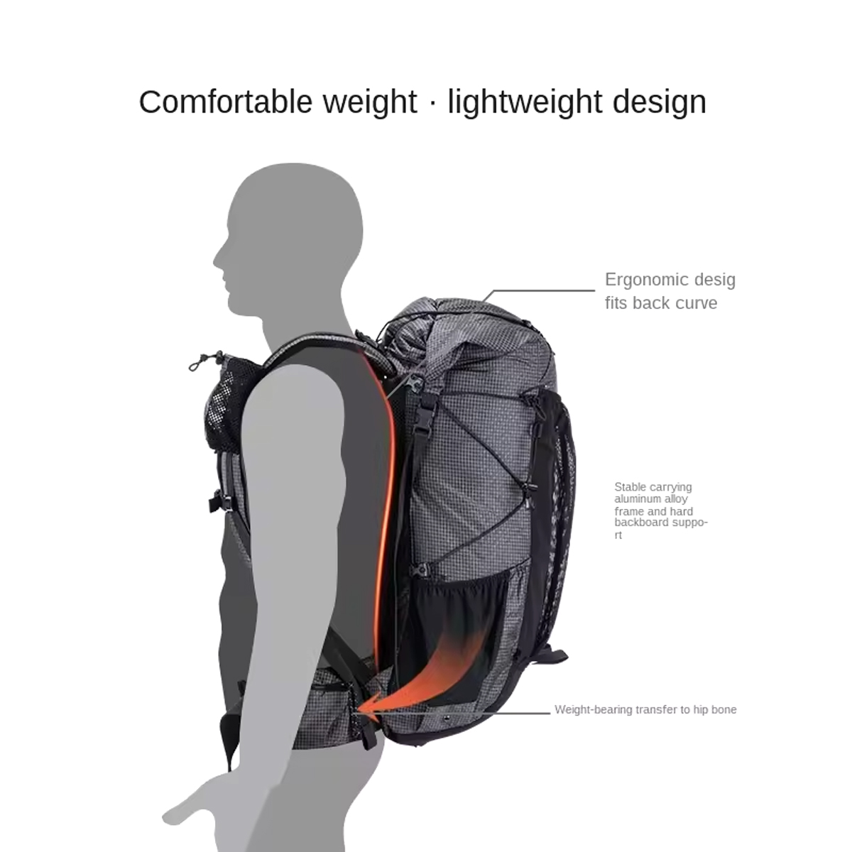 NatureHike Balo leo núi 40 + 5L Cắm Trại NH20BB113