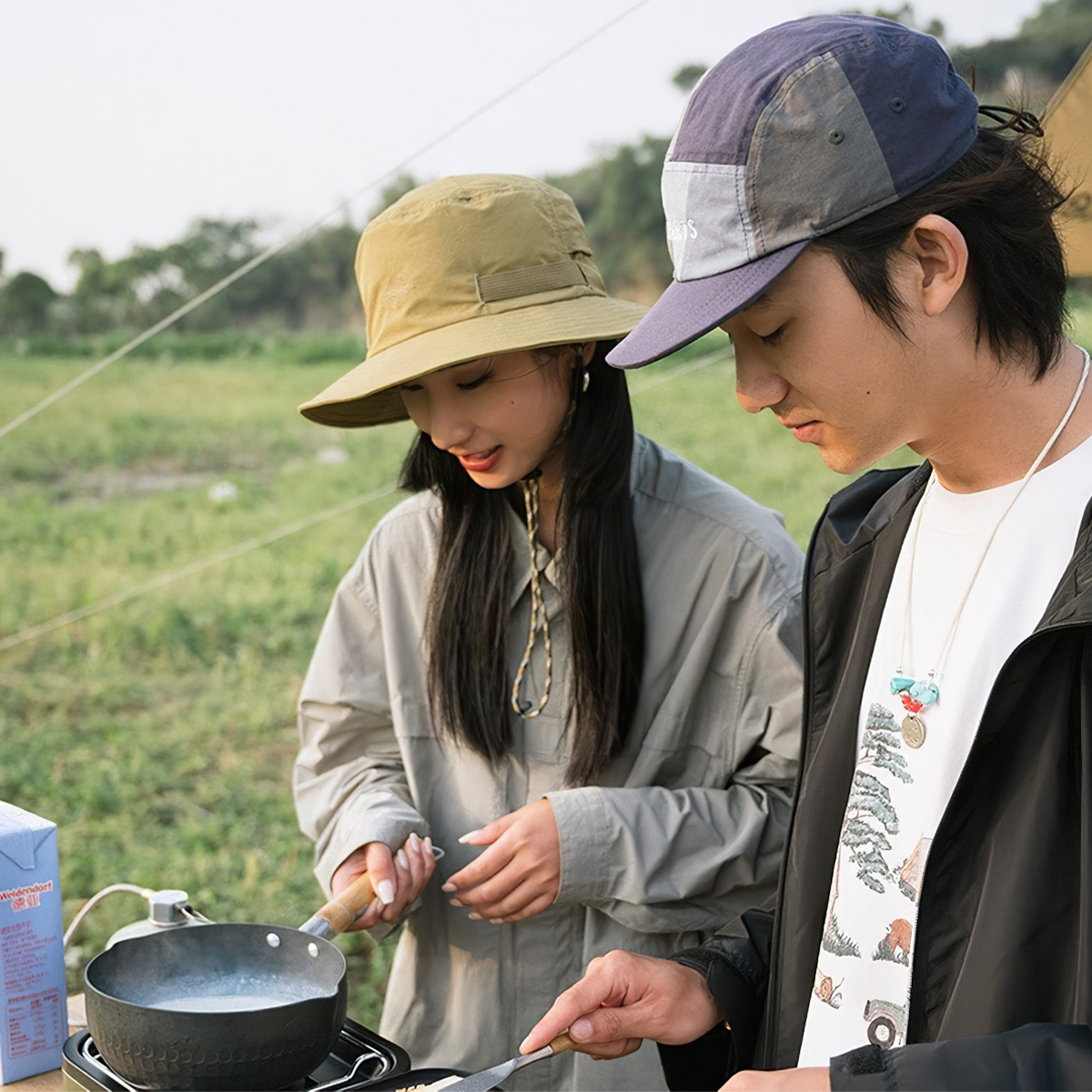 Naturehike Bếp Ga Đôi Gấp Gọn Glamping NH22RJ003