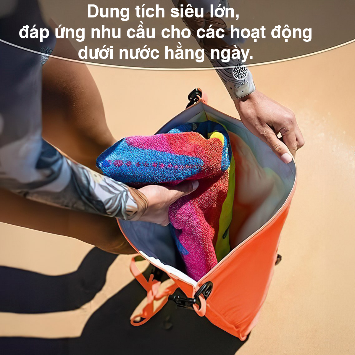 Naturehike Phao Bơi 18L - 25L Kết Hợp Túi Khô Đựng Đồ Chống Nước ( mẫu 2026 - 2 ngăn khí - 4 lớp ) NH17S001-G