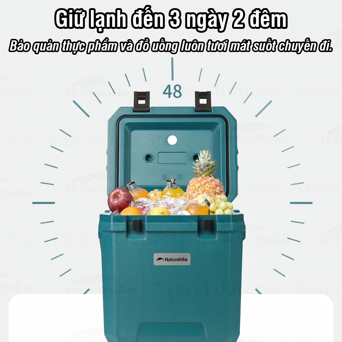 Naturehike Thùng Đá Giữ Lạnh Cắm Trại Whales-Pro CNK2650CF012