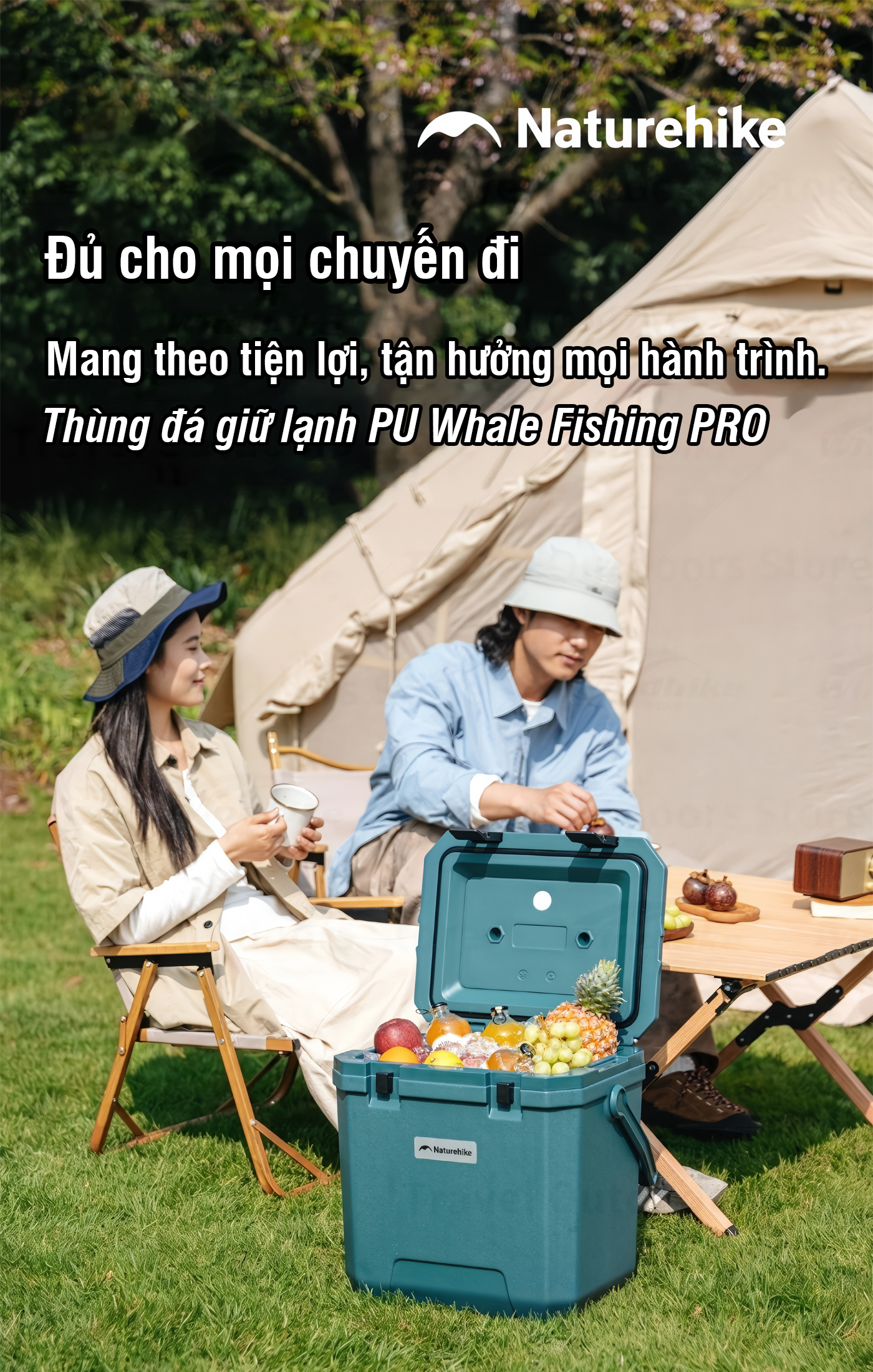 Naturehike Thùng Đá Giữ Lạnh Cắm Trại Whales-Pro CNK2650CF012
