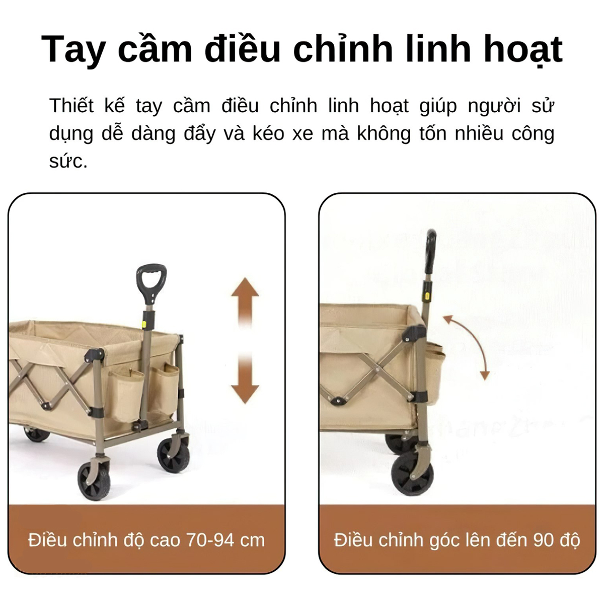 NatureHike CNK2350JJ012 Xe Kéo Siêu Gấp Gọn Cắm Trại Dã Ngoại Đa Năng ( 110L - 250L )