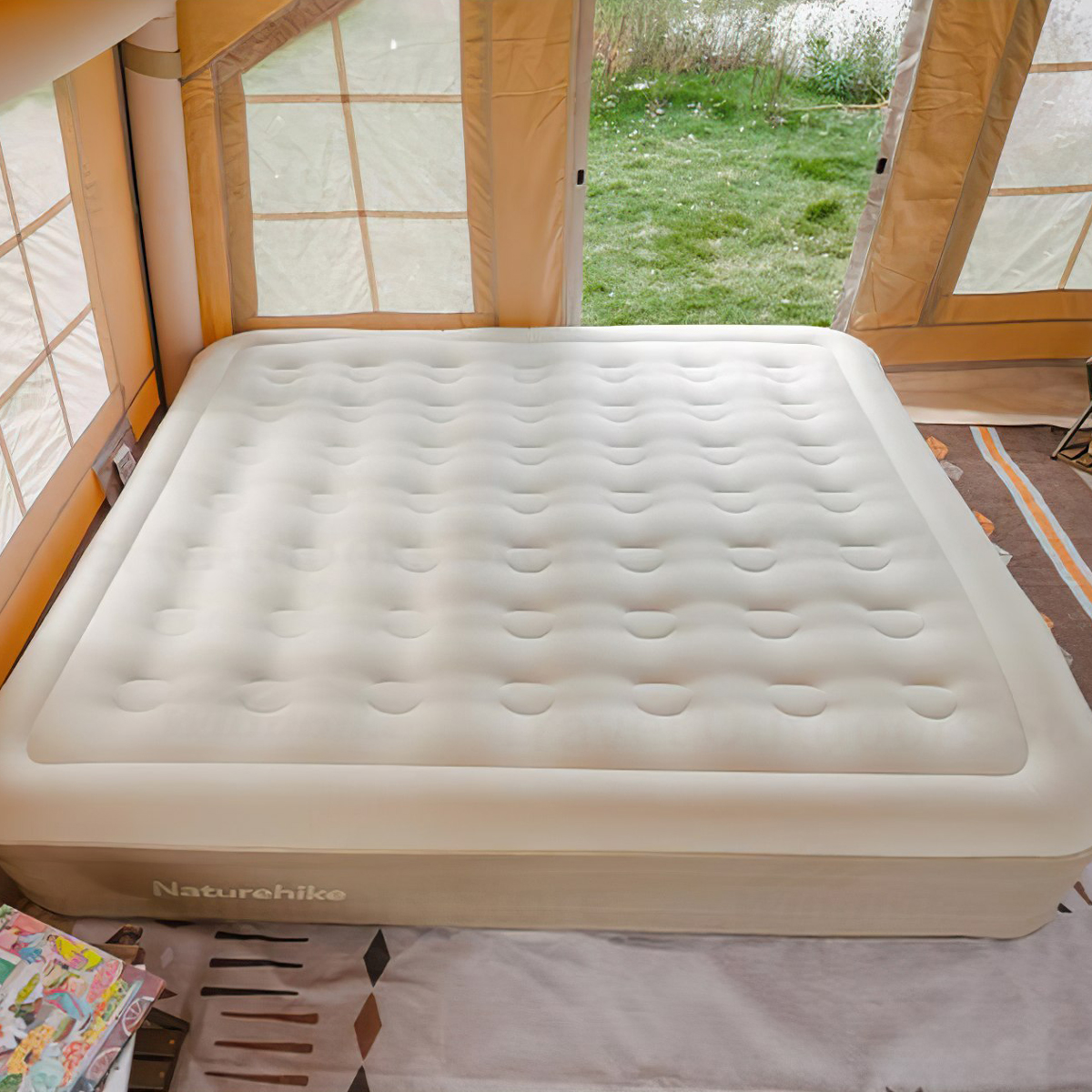 Naturehike CNH22DZ015 Nệm Bơm Hơi C20 Tích Hợp Máy Bơm C20 inflatable mattress built-in pump